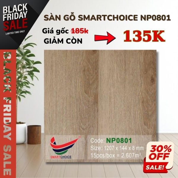 Sàn Gỗ Smatchoice NP0801 Khuyến Mãi