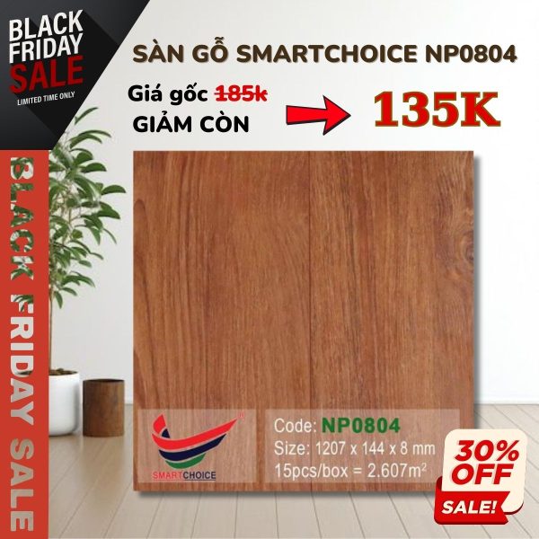 Sàn Gỗ Smatchoice NP0804 Khuyến Mãi