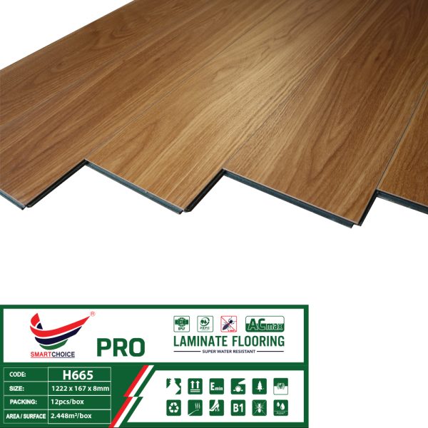 Alternative view of Sàn Gỗ Cốt Xanh Smartchoice PRO 8mm H665