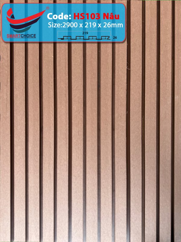 Alternative view of Lam Sóng Ngoài Trời HS103 Nâu