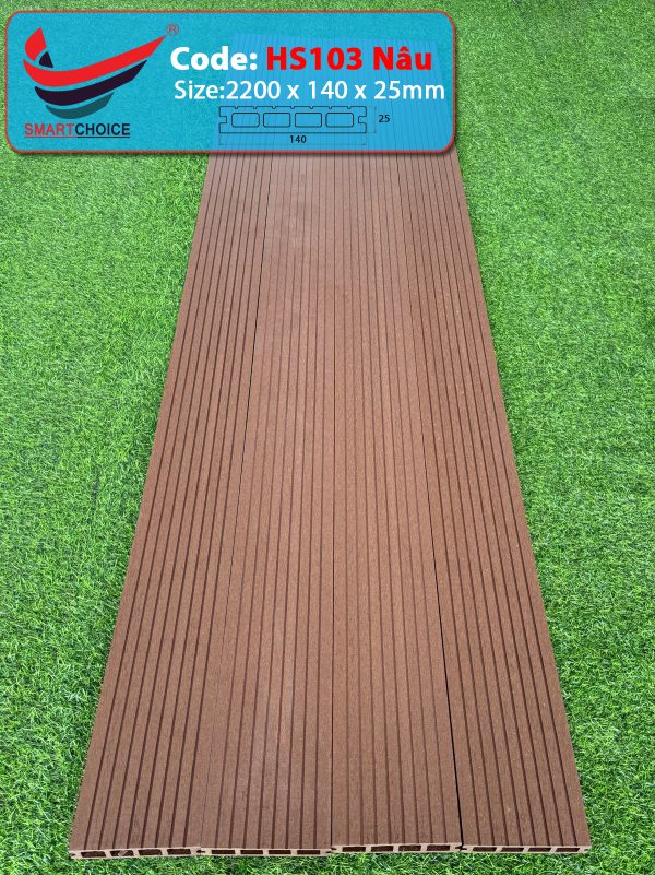 Sàn Gỗ Ngoài Trời HS103 Nâu