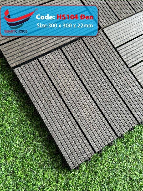 Alternative view of Vĩ Gỗ Ngoài Trời HS104 Đen