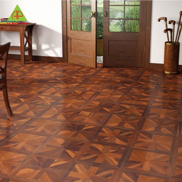 Ván Sàn Engineer Hoa Văn Gõ Đỏ Phi