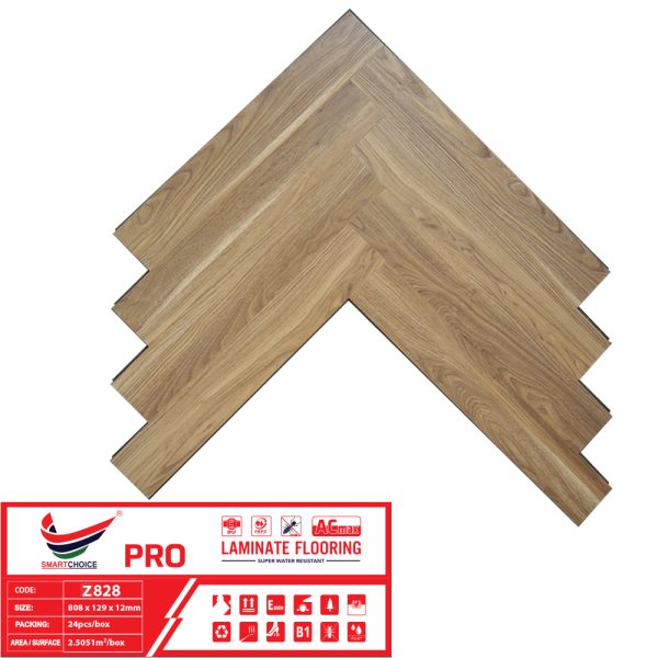 Sàn Gỗ Xương Cá Smartchoice PRO 12mm Z828