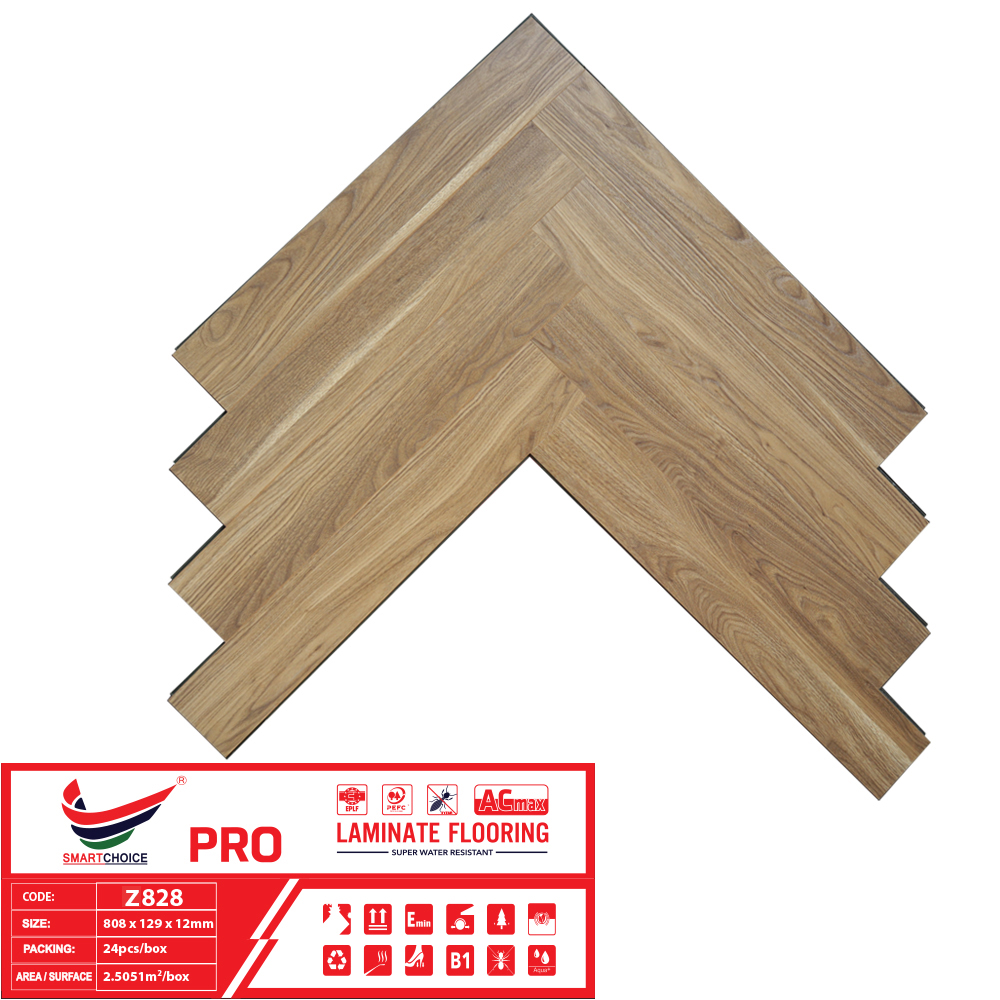Sàn Gỗ Xương Cá Smartchoice PRO 12mm Z828