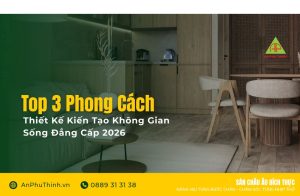 Top 3 Phong Cách Thiết Kế Kiến Tạo Không Gian Sống Đẳng Cấp 2026
