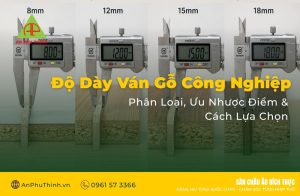 Độ dày ván gỗ công nghiệp