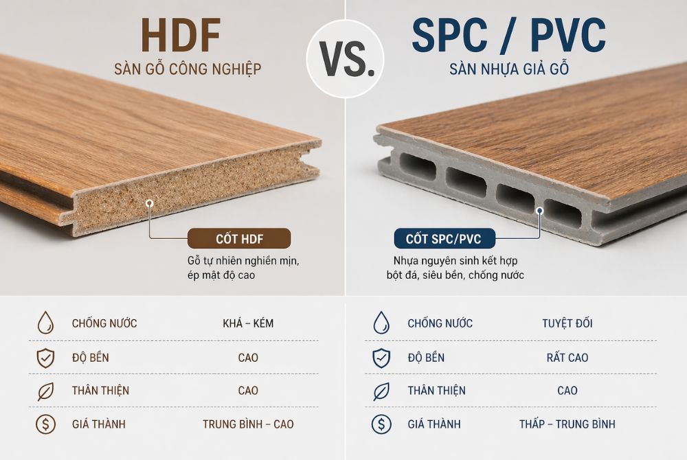 HDF vs. SPC/PVC