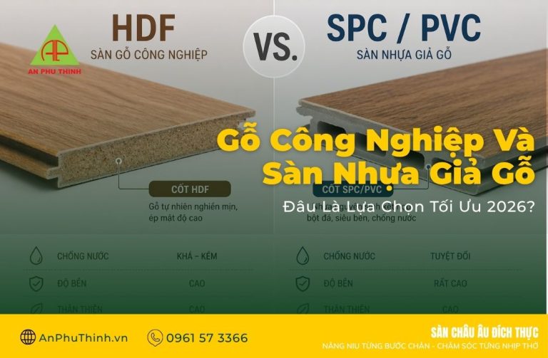 Sàn gỗ công nghiệp vs Sàn nhựa giả gỗ