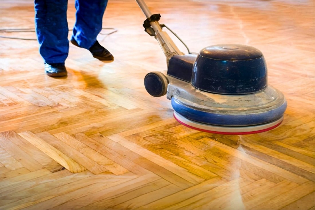 Chà nhám sàn gỗ tự nhiên