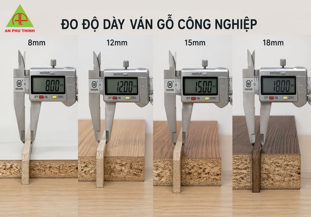 Độ Dày Ván Gỗ Công Nghiệp