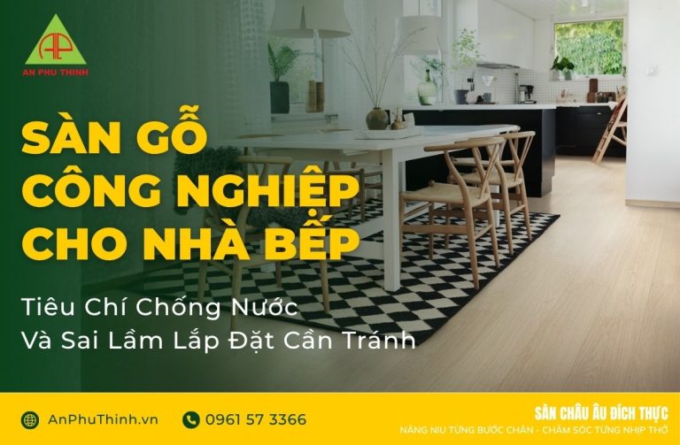 Sàn gỗ công nghiệp cho nhà bếp