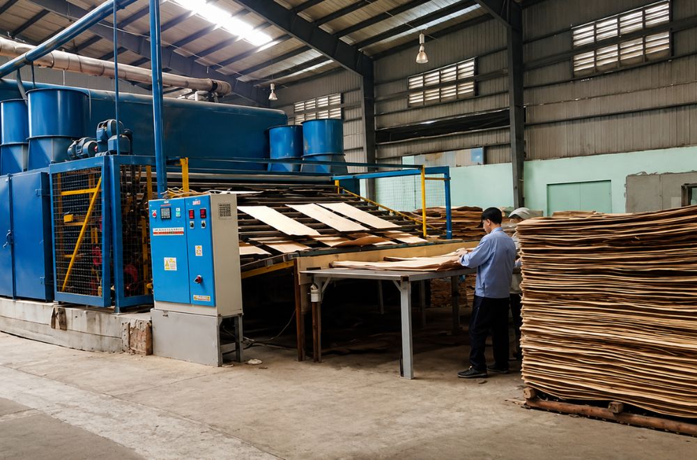 Quy trình sản xuất ván bóc