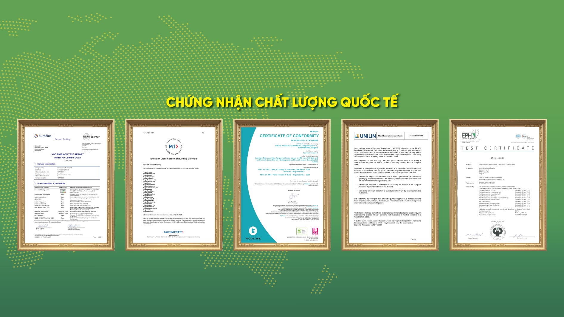 Banner chứng nhận sàn gỗ