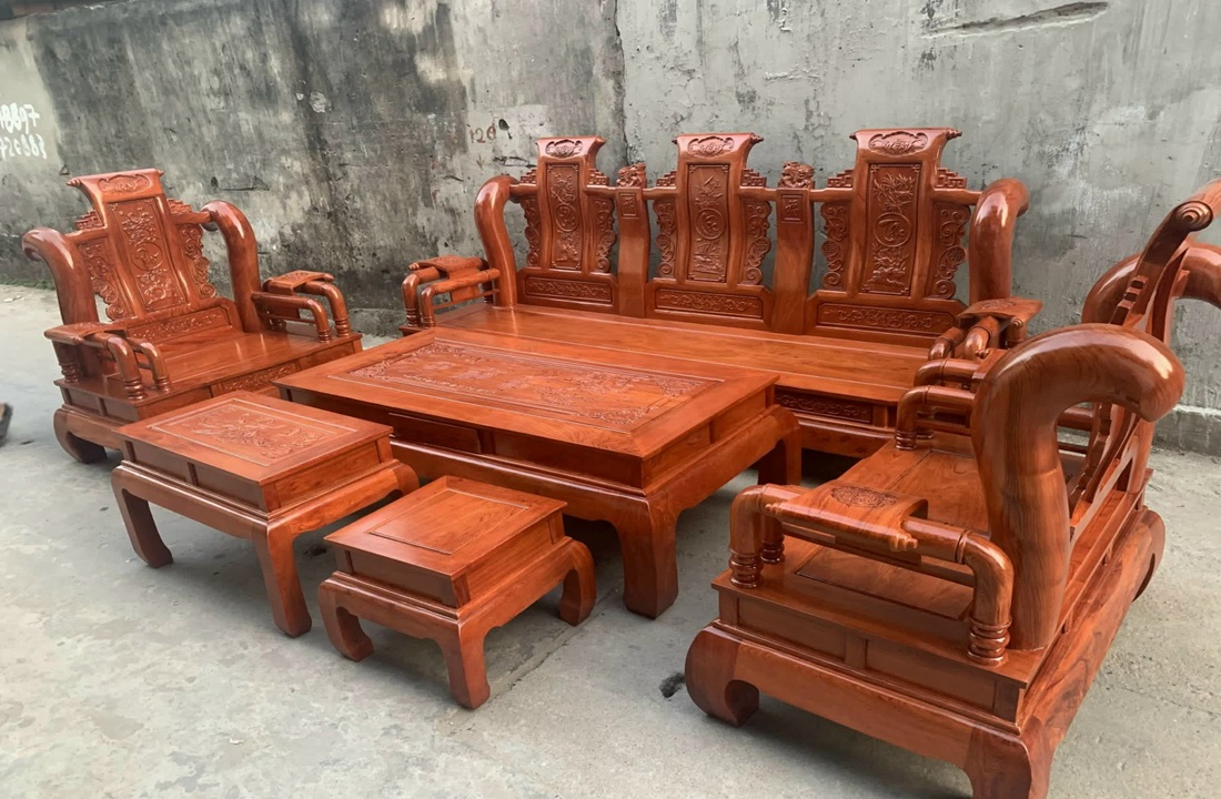 Bàn ghế gỗ gỏ đỏ