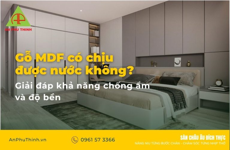 gỗ mdf có chịu được nước không