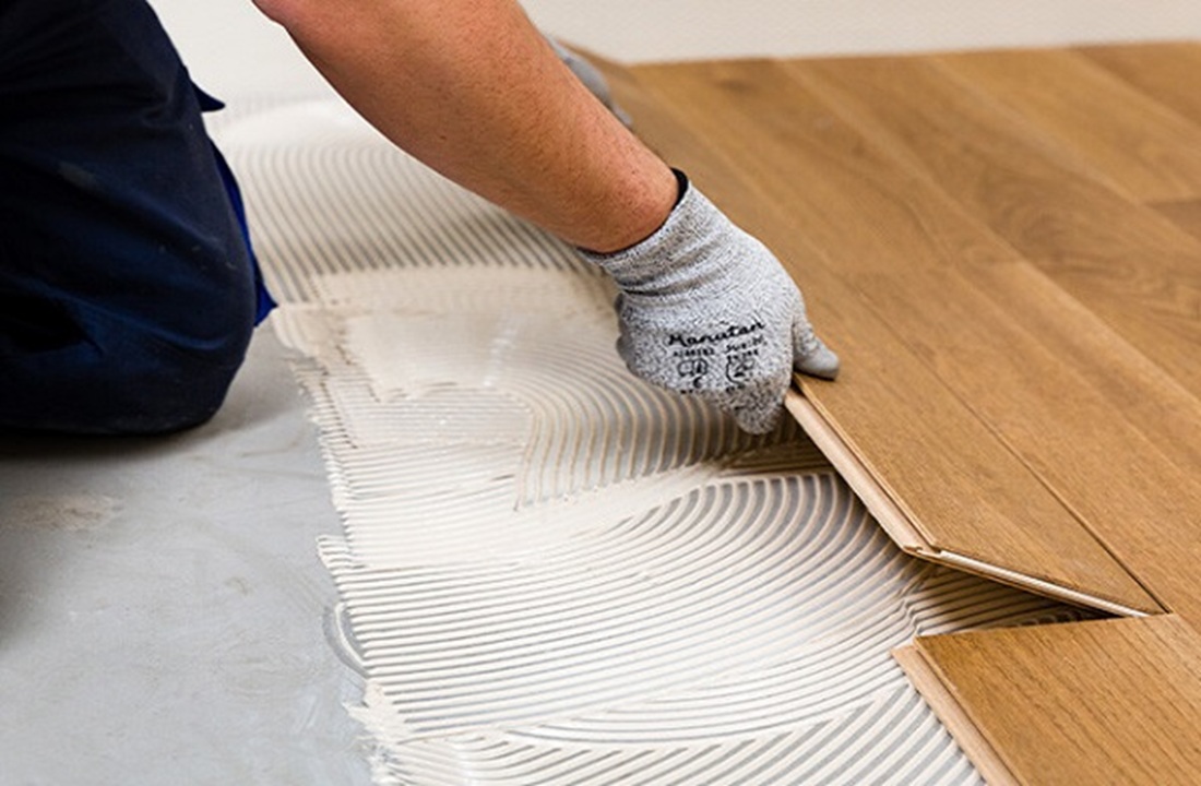 Keo dán trực tiếp xuống nền sàn gỗ 