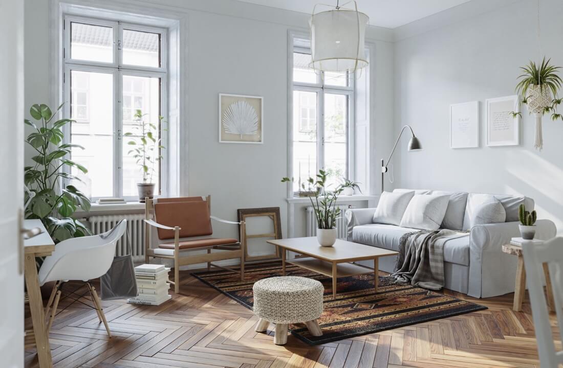 Phối màu phong cách Scandinavian