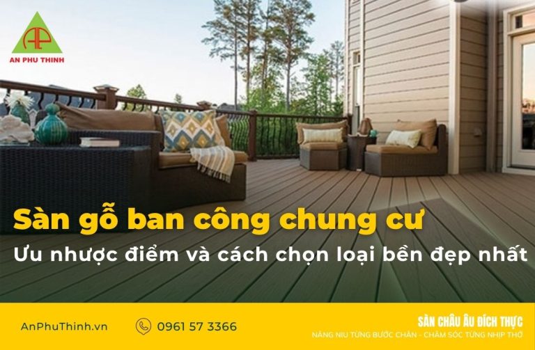 sàn gỗ ban công chung cư