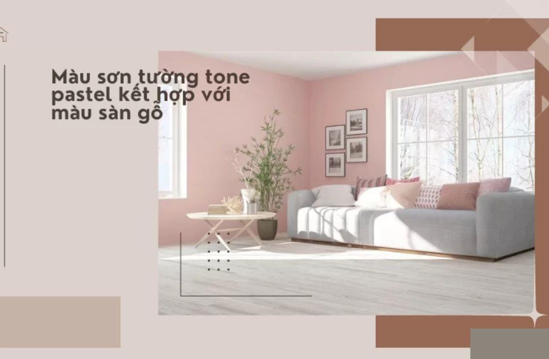 Sàn gỗ màu sáng 