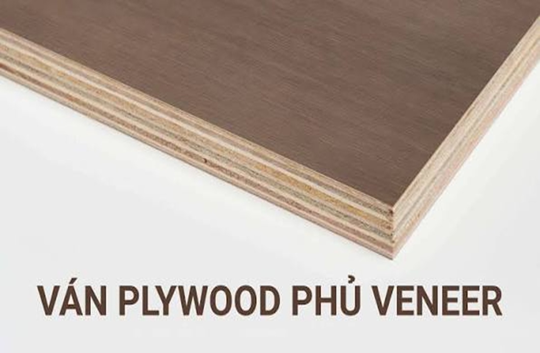 Ván plywood phủ veneer 